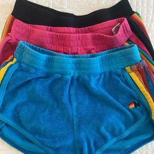 Aviator Nation terry shorts, size 12 - set of 3